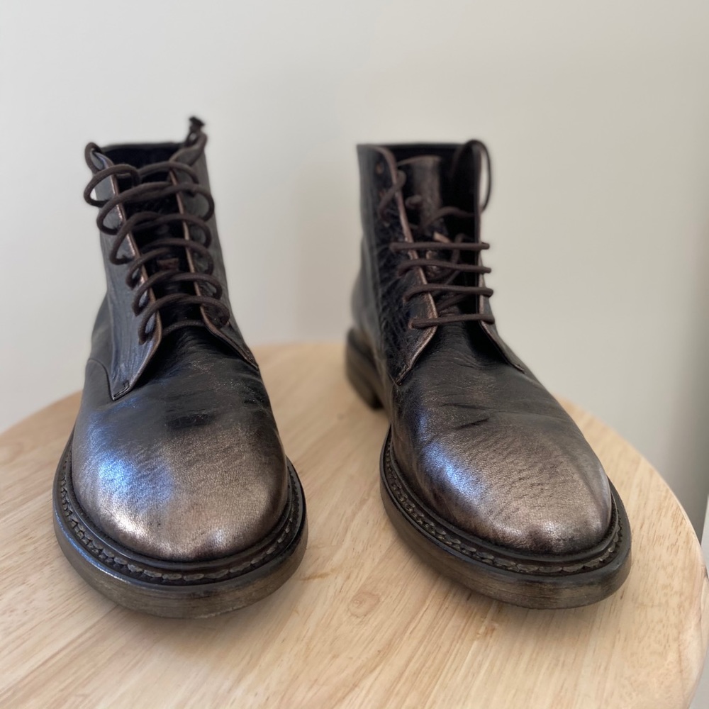 Marsell butter soft leather combat boot. 38. NWT